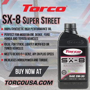Torco SX-8 100% Synthetic Engine Oil - TorcoUSA