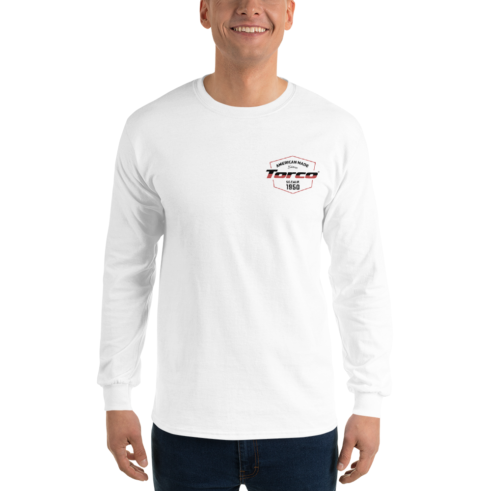 Torco American Made Long Sleeve White Tee - TorcoUSA