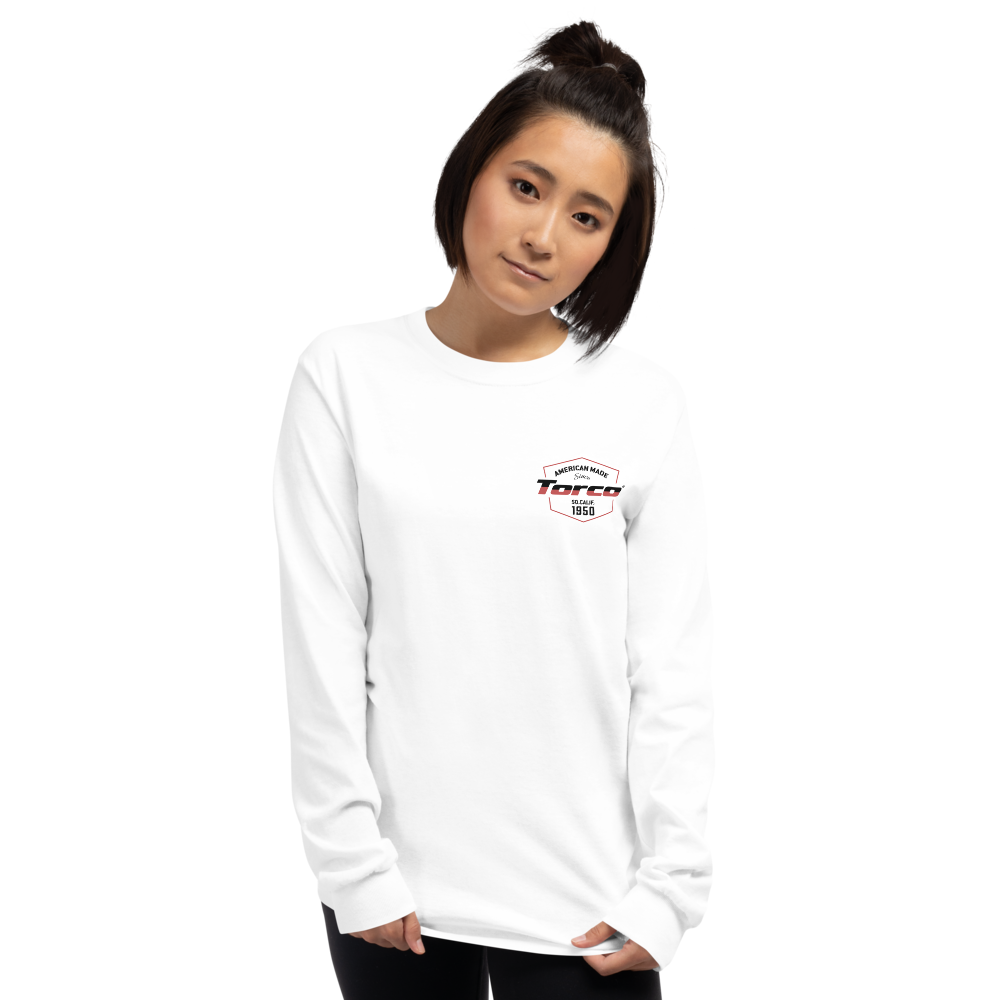 Torco American Made Long Sleeve White Tee - TorcoUSA