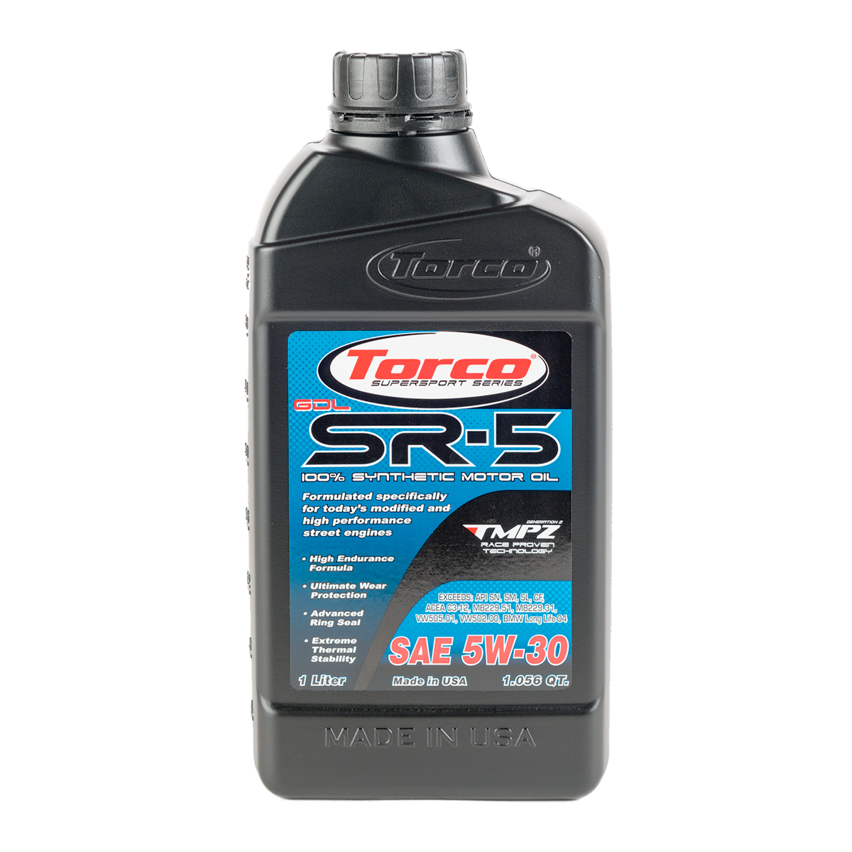 SR-5 GDL 100% Synthetic Motor Oil - 5W30, 5W40. - TorcoUSA